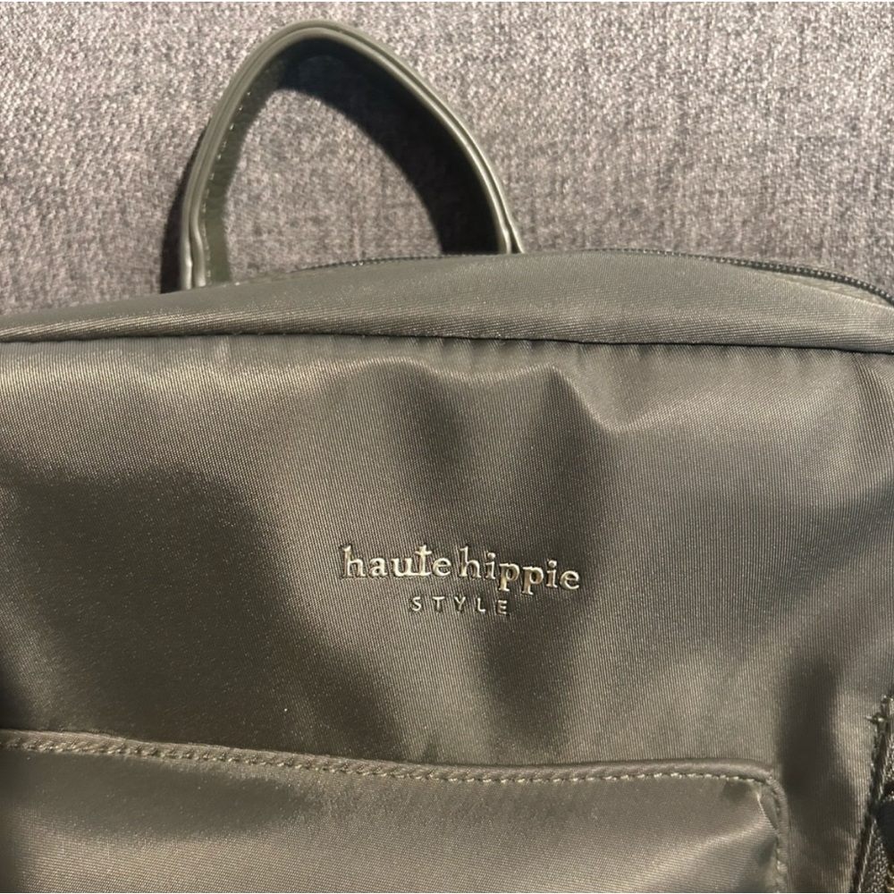 Haute Hippie Olive Green Backpack Bag - Picture 2 of 6